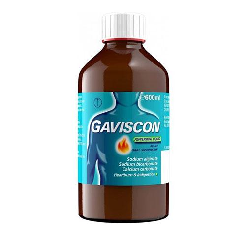 Gaviscon Suspension for Heartburn and Indigestion Peppermint Flavour 600ml