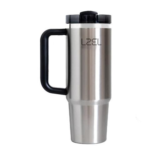 Lzel Tumbler with Handle Aqua Pure Vacuum Insulated 800ml Steel Model No.NAP-800 S