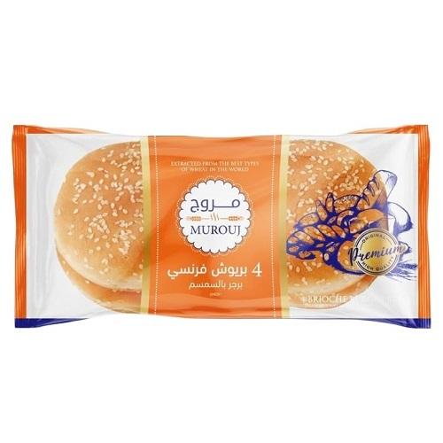 Murouj French Brioche Burger with Sesame 4Pcs 240g