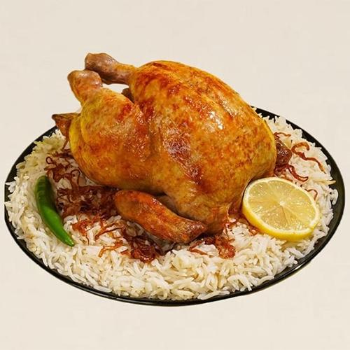 دجاجة شوايه مع عيش