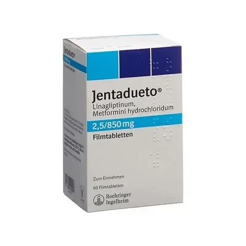 Jentadueto 2.5/850mg to Lower Type 2 Blood Sugar Levels 60Tablets