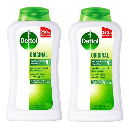 Dettol Body Wash Original With Pine Scent 250ml 2Pcs