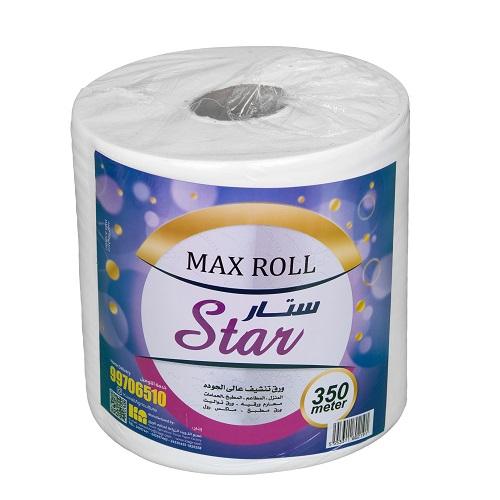 Star Max Roll Paper Tissues 300m 6Roll