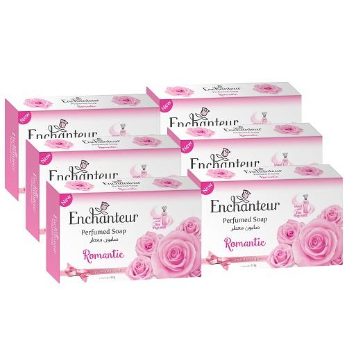 Enchanteur Romantic Perfumed Soap 125g 4Pcs + 2Free