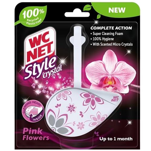 Wc Net Crystal Style Pink Flowers 36.5g