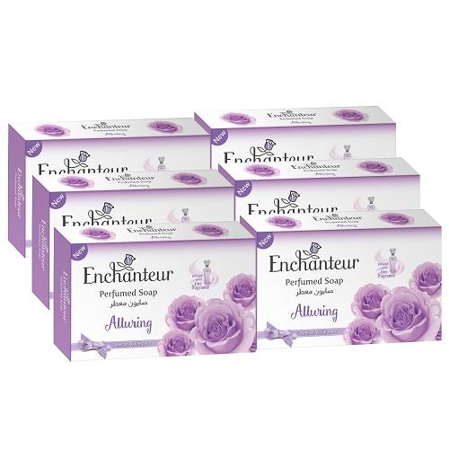 Enchanteur Alluring Perfumed Soap 125g 4Pcs + 2Free