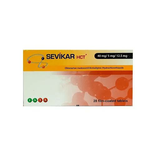 Sevikar Hct 40/5/12.5mg to Treat High Blood Pressure 28Film Coated Tablets