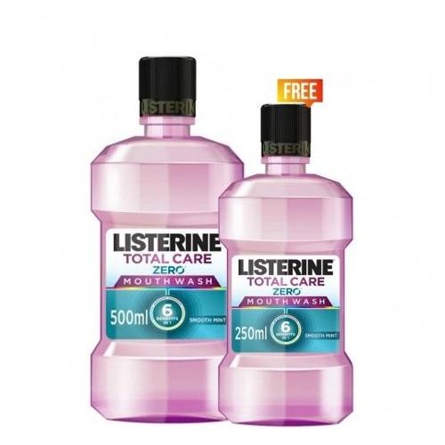 Listerine Total Care Zero 500+250ml Free