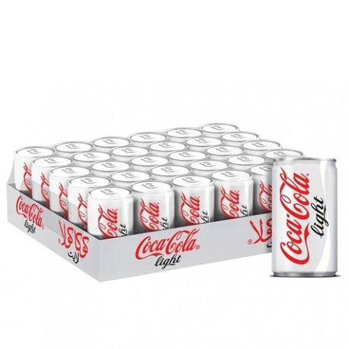 Coca Cola Light Soft Drink Can 150ml 30Pcs