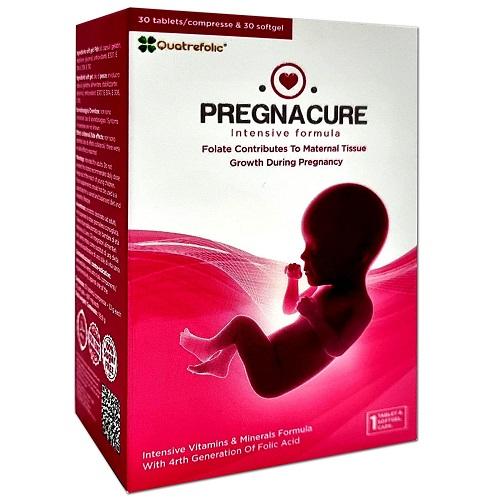 Pregnacure Intensive Formula Folate Contributes to Maternal Tissue Growth During Pregnancy 30Capsules