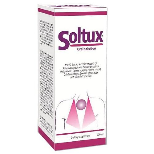 Soltux Food Supplement Syrup to Treatment Cough Asthma and Bronchitis 200ml