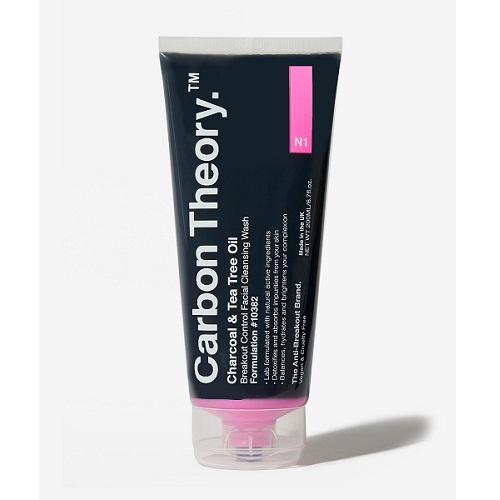 Carbon Theory Breakout Control Facial Cleansing Wash with Charcol and Tea Tree Oil 200ml