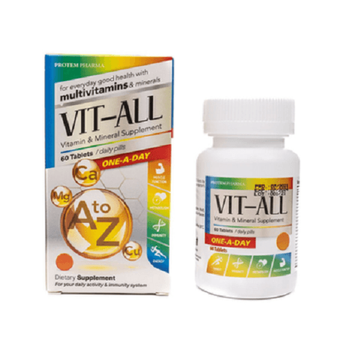 Protem Pharma Vit All Multivitamin A to Z 60Tablets