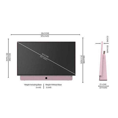 سكاي وورث تلفزيون FHD اندرويد محمول 24بوصة وردي موديل رقم.LED-24LP60G-P