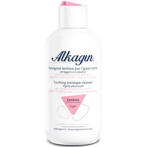 Alkagin Soothing Intimate Cleanser Slightly Alkaline for Sensitive Areas Prone to Irritation Itching and Burning 250ml