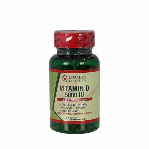 Human Essentials Vit-D 5000Lu 60 Tablets
