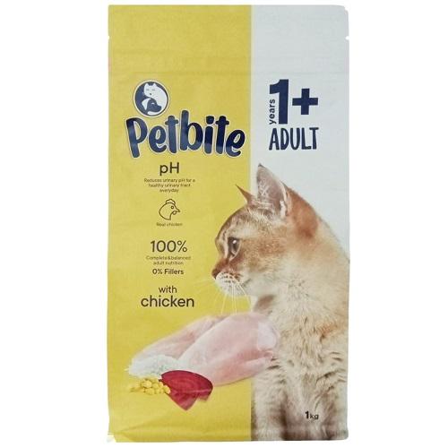 Petbite Dry Food for Cats with Chicken from1Year and Above 1Kg