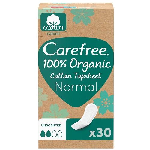 Carefree Organic Cotton Panty Pads 30Pads