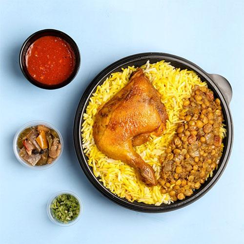 ربع مجبوس دجاج بالعظم