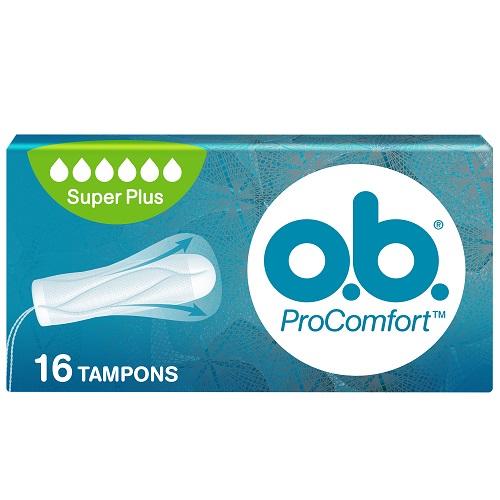 O.B Tampons Procomfort Cotton Pads Super Plus 16Pads