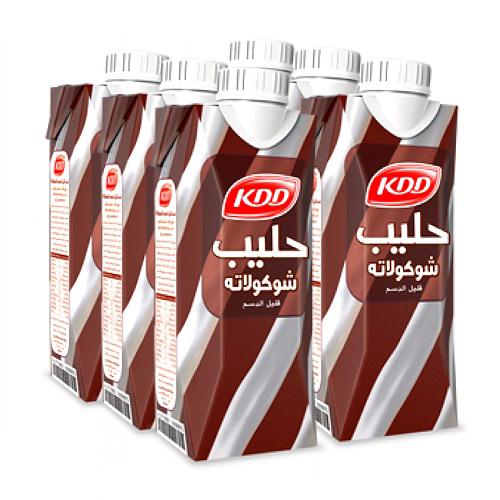 KDD Low Fat Milk Lactose Free Chocolate Flavor 250ml 6Pcs