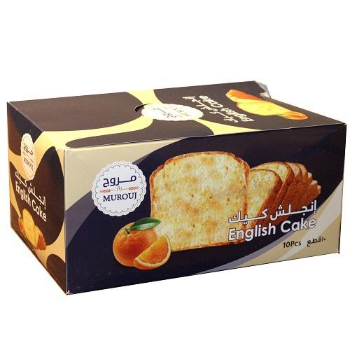 Murouj English Cake Orange 90g 10Pcs