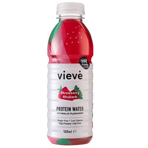 Vieve Protein Water with Strawberries and Rhubarb Sugar Free 500ml