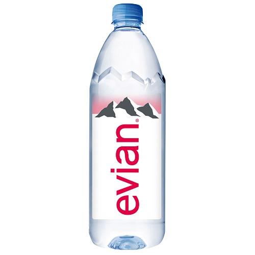 Evian Natural Mineral Water 1Ltr