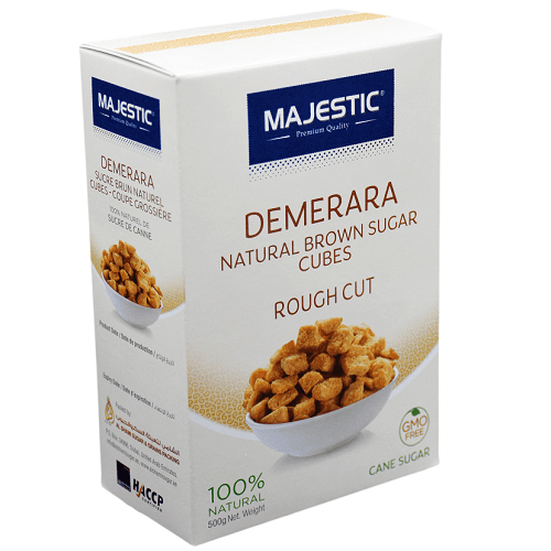 Majestic Pure Coarse Demerara Brown Sugar Cubes 500g