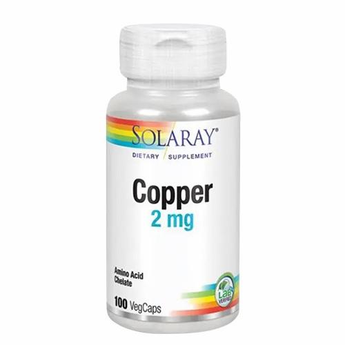 Solaray Dietary Supplement Copper 2mg 100Capsules