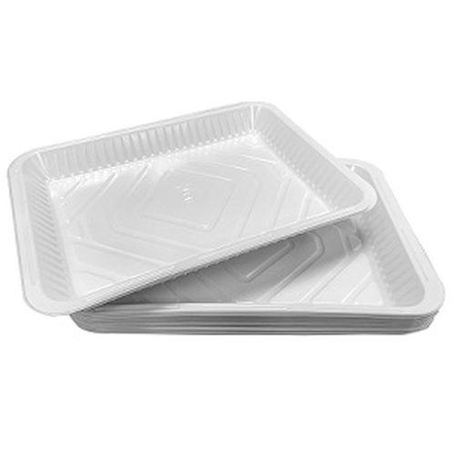Fotouh Al-Kuwait Rectangular Plastic Plate Large 50Pcs No.4 