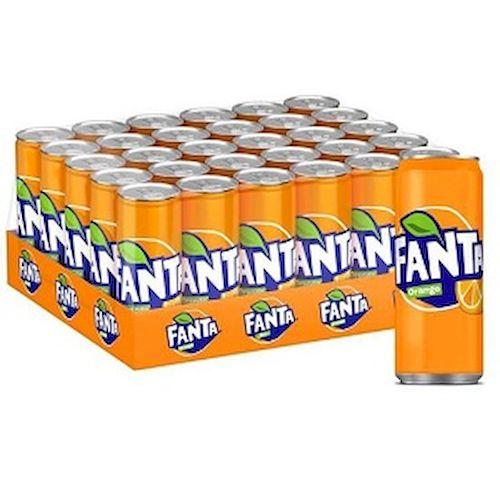 Fanta Soft Drink Orange Flavor 250ml 30Pcs