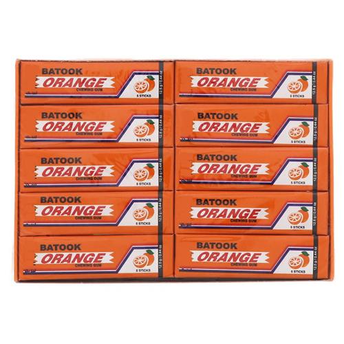 Batook Sugar Sweetened Chewing Gum with Orange Flavor 5Slices 20Pcs