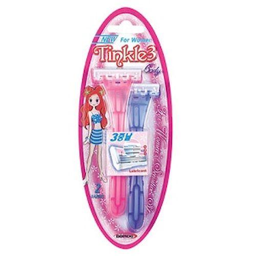 Dorco Tinkle Triple Blade Body Razors for Women 2Pcs