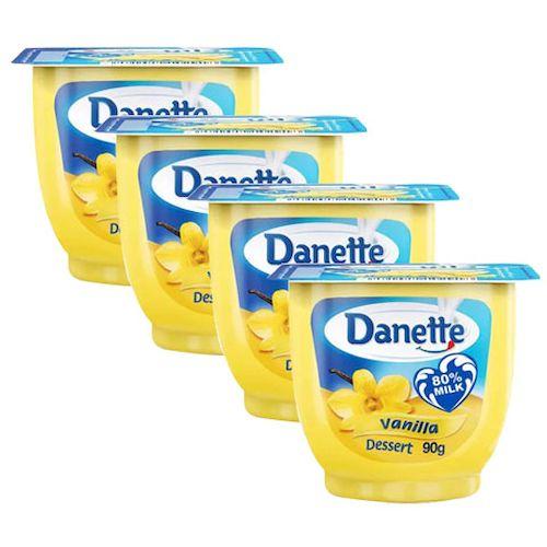 Danette Vanilla Dessert 90g 4Pcs