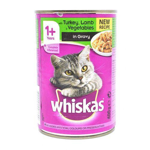 Whiskas Cat Food Mince Lamb Turkey and Vegetables in Gravy 400g