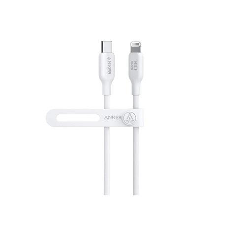 انكر كابل شحن USB C الي لايتنينج خامة طبيعية ابيض 0.9م رقم.14860