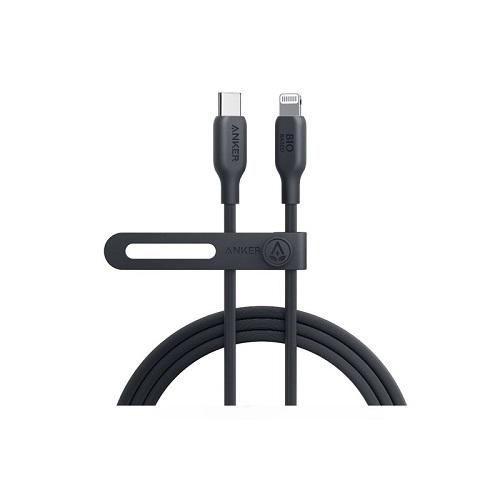 انكر كابل شحن سريع USB C الى لايتنينج خامة طبيعية 3قدم اسود رقم.14858