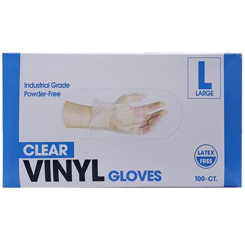 Vinyl Gloves for Hands without Powder Large Size 100Pcs