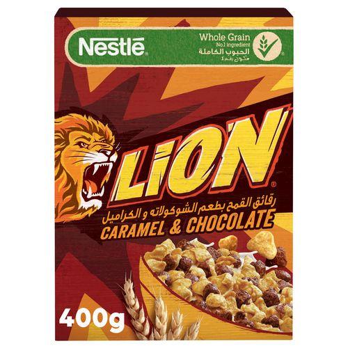 Nestle Lion Wheat Breakfast Cereal with Chocolate and Caramel 400g