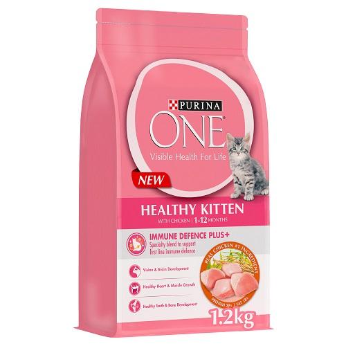 Purina One Healthy Kitten with Chicken from1to12Months 1.2Kg