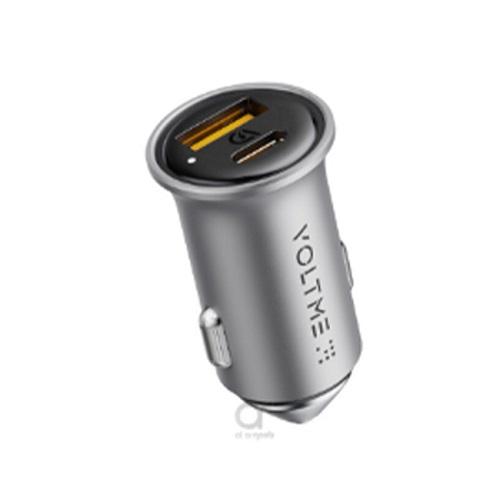 Voltme Cazo 20CA Car Charger USB and Type C Silver 20W No.15673