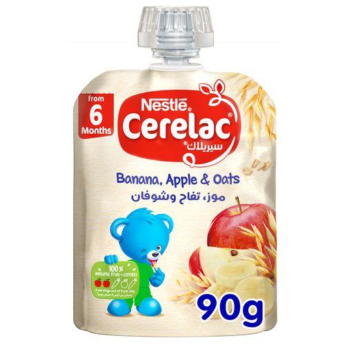 Nestle Cerelac from 6Months with Banana Apple and Oats 90g
