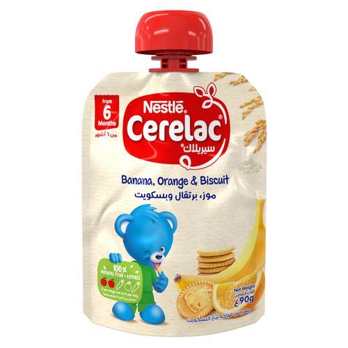 Nestle Cerelac from 6Months with Banana Orange and Biscuit 90g