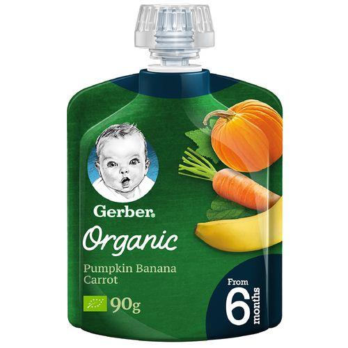 Gerber Organic Pumpkin Banana and Carrot 90g