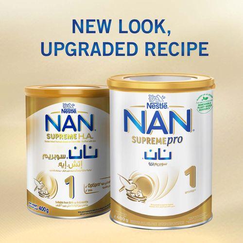نان سوبريم برو 1 تركيبه حليب غذائية للنمو الصحي للرضع من الولادة الي6اشهر 400جم