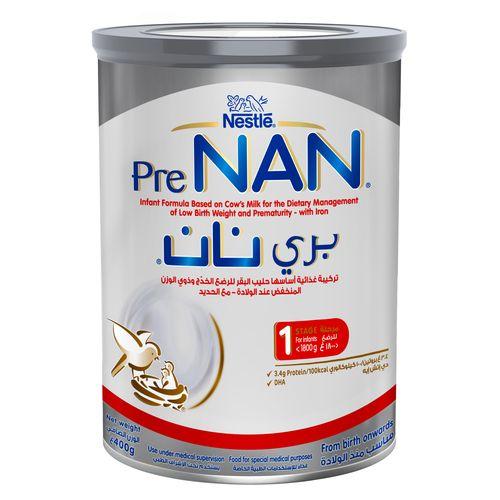 Pre Nan 1 Nutritional Milk Formula to Improve Low Weight for Infants Suitable from birth 400g