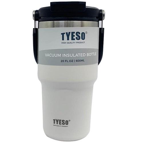 Tyeso Stainless Steel Thermos 600ml White Model No.1568-1
