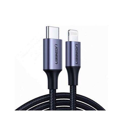 يوجرين كابل USB C الي لايتنينج للشحن السريع بي دي اسود 1م رقم.11970