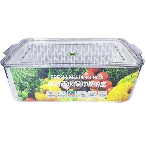 Plastic Food Storage Container With Rectangular Lid No01558-5
